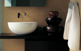 Раковина для ванної накладна Flaminia колекція Dip біла DP482