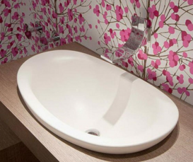 Раковина для ванной накладная Flaminia коллекция IO белая IO4260