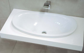 Раковина для ванной накладная Flaminia коллекция IO белая IO4260