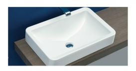 Раковина для ванної накладна Flaminia колекція Nile біла NL62INC