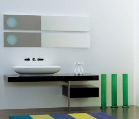 Раковина для ванної накладна Flaminia колекція Nuda біла 5080