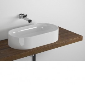 Раковина для ванної накладна Flaminia колекція Pass білий PS65AT