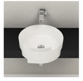 Раковина для ванной накладная Flaminia коллекция Roll белая RL44L