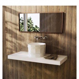 Раковина для ванної Marmorin Jacob Ø35,8 см литий камінь білий 485 039 020 xx x