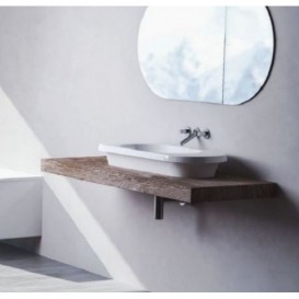 Раковина для ванної Marmorin Pia 92х36,1 см литий камінь білий 573 090 020 xx x