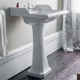 Раковина подвесная Burlington Edwardian 61 x 51 см санфарфор белый B5 1TH