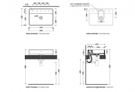 Раковина накладна Flaminia Miniwash MW60PR
