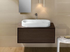 Раковина накладная Hatria Area 80х35 см санфарфор белый Y0UF01