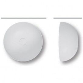 Раковина накладная Hatria Happy Hour 06:00 S 40 см санфарфор белый Y1VF01