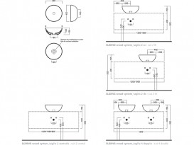 Раковина накладная Hatria Happy Hour 06:00 S 40 см санфарфор белый Y1VF01