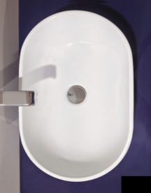 Раковина накладна на стільницю Flaminia Pass чорний матовий PS62C NERO MATT