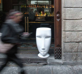 Раковина для підлоги Kerasan Artwork Moloco санфарфор білий матовий 474030