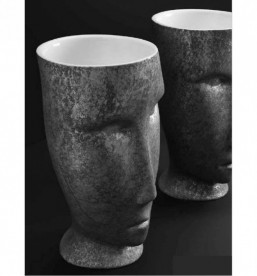 Раковина для підлоги Kerasan Artwork Moloco санфарфор білий / антична платина 474061