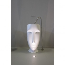 Раковина для підлоги Kerasan Artwork Moloco санфарфор білий / білий матовий 4741K69