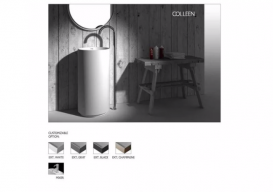 Раковина отдельностоящая ISTONE COLLEEN WD38374 hight glossy black