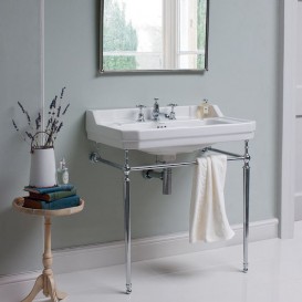 Раковина підвісна Burlington Edwardian 80 x 51 см санфарфор білий B18 1TH