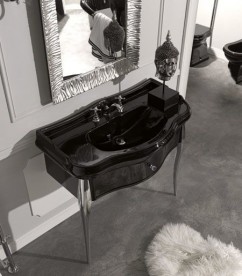 Раковина подвесная Kerasan Retro чёрная 105004