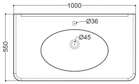 Раковина подвесная с консолью Kerasan Retro белая 1049К1