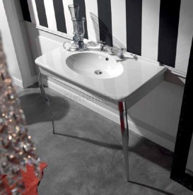 Раковина подвесная с консолью Kerasan Retro белая 1049КО