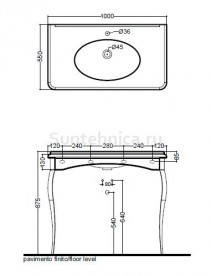 Раковина подвесная с консолью Kerasan Retro белая 1049КО
