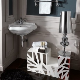 Раковина  подвесная угловая Kerasan Retro керамическая белая 103201