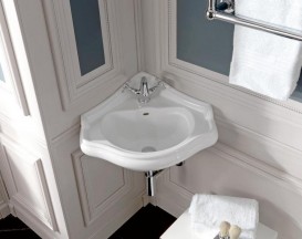 Раковина  подвесная угловая Kerasan Retro керамическая белая 103201