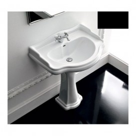 Раковина підвісна кутова Kerasan Retro чорна 103204