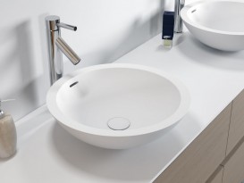 Раковина Riho Avella Ø42 см искусственный камень белый матовый F7AN6042421114