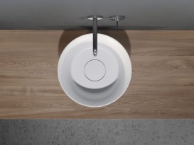 Раковина Riho Barca Ø39,5 см искусственный камень белый матовый F70022