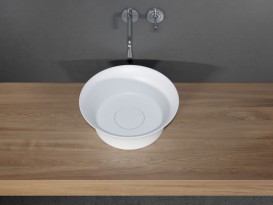 Раковина Riho Barca Ø39,5 см искусственный камень белый матовый F70022