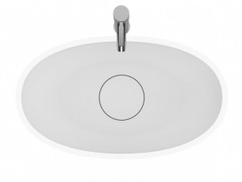 Раковина Riho Escala 55х32 см искусственный камень белый матовый F70104