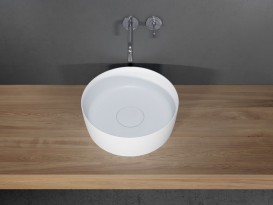 Раковина Riho Thin Round Ø41,8 см штучний камінь білий матовий F70026