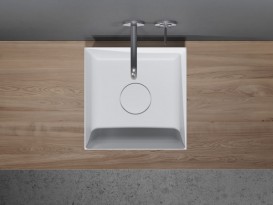 Раковина Riho Thin Square 38х38 см искусственный камень белый матовый F70024