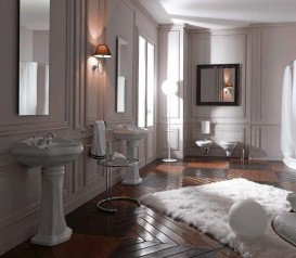 Раковина з п'єдесталом Kerasan Retro біла 104701