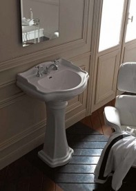 Раковина з п'єдесталом Kerasan Retro біла 104701