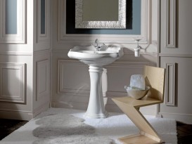 Раковина з п'єдесталом Kerasan Retro біла 104701