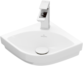 Раковина кутова Villeroy & Boch Subway 3.0 32х32 см санітарна кераміка CeramicPlus альпійський білий 437146R1