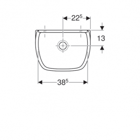 Раковина утилізаційна Geberit Publica вогнетривка глина білий 367200000