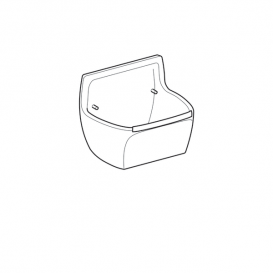 Раковина утилізаційна Geberit Publica вогнетривка глина білий 367200000