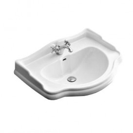 Раковина в ванну підвісна Kerasan Retro напівкругла біла 104601