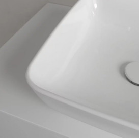 Раковина Villeroy & Boch Artis 41х41 см без перелива TitanCeram CeramicPlus каменный белый 417841RW