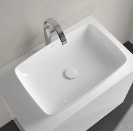 Раковина Villeroy & Boch Artis 58х38,5 см без перелива TitanCeram CeramicPlus каменный белый 417258RW