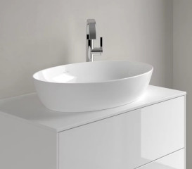 Раковина Villeroy & Boch Artis 61х41 см без переливу TitanCeram CeramicPlus кам'яний білий 419861RW