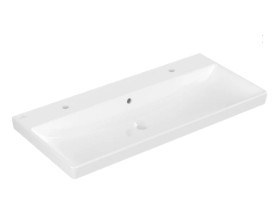 Раковина Villeroy & Boch Avento 100х47 см с переливом санитарная керамика CeramicPlus каменный белый 4156A4RW