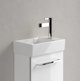 Раковина Villeroy & Boch Avento 36х22 см чаша ліворуч санітарна кераміка CeramicPlus кам'яний білий 43003LRW