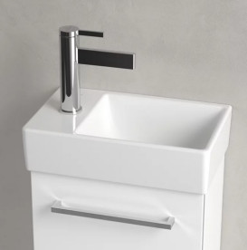 Раковина Villeroy & Boch Avento 36х22 см чаша справа санитарная керамика CeramicPlus альпийский белый 43003RR1