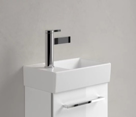 Раковина Villeroy&Boch Avento 36х22 см чаша праворуч санітарна кераміка CeramicPlus кам'яний білий 43003RRW