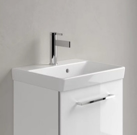 Раковина Villeroy & Boch Avento 45х37 см із переливом санітарна кераміка CeramicPlus кам'яний білий 735845RW