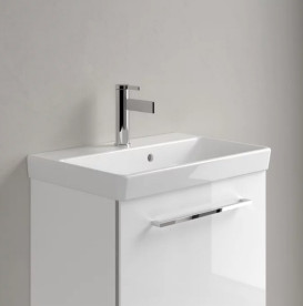 Раковина Villeroy & Boch Avento 55х37 см із переливом санітарна кераміка CeramicPlus альпійський білий 4A0055R1