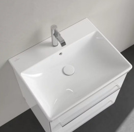 Раковина Villeroy & Boch Avento 60х47 см с переливом санитарная керамика CeramicPlus альпийский белый 415860R1